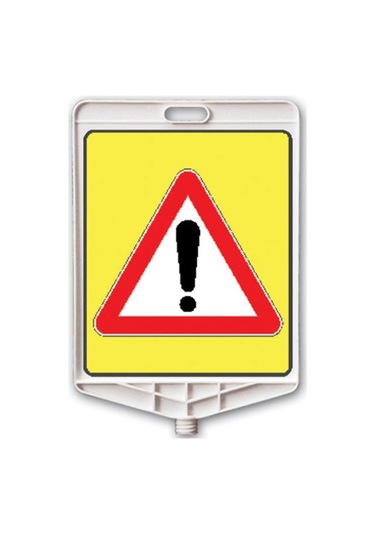 Klasik Kedi Gözlü Ağırlıklı Boş Levhalı Trafik Koni Seti Trafik D N11.275