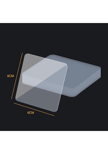 10/30/50 Adet Ev Mutfak Çift Taraflı Şeffaf Yapıştırıcı Yardımcı Macun Güçlü Ve Dikişsiz Kiremit Kanca 50 Pcs