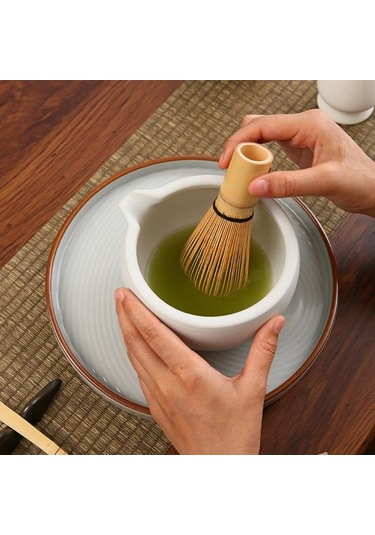 Bambu Matcha Çırpıcı Çay Kaşığı El Yapımı Geleneksel Japon Chasen Karıştırma Fırçası Diğer