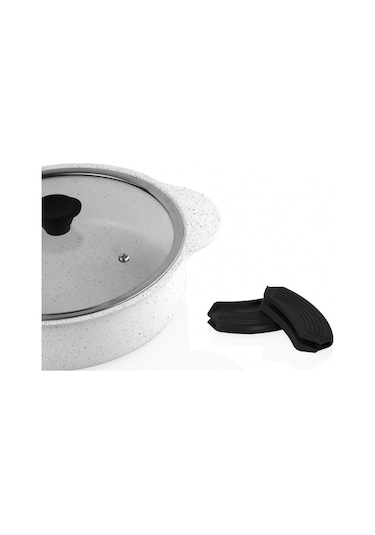 Silikon Tencere Tava Tutacağı Yanmaz Yapışmaz Tutamaç Set Siyah