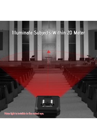 Ordro Ln-3 Stüdyo Usb Şarj Edilebilir Kızılötesi Ir Led Işık Siyah Siyah