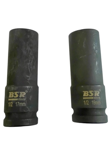 Bsr 17 Ve 19mm Uzun Darbeli Lokma 1/2 Inch, 2 Adet