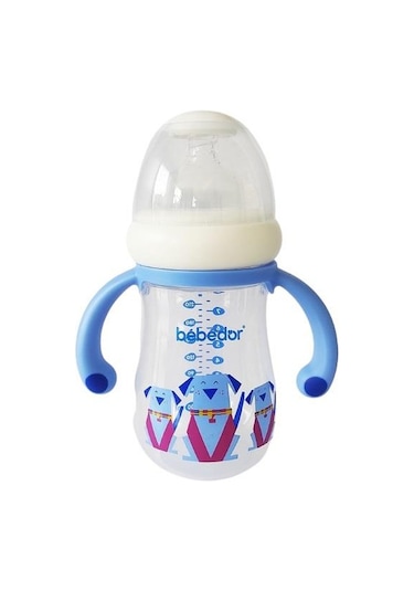 Bebedor Geniş Ağızlı Kulplu Pp Biberon 240 ML 99322 Çok Renkli