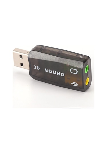 Harici USB Notebook Ses Kartı 3.5 mm. Kulaklık Mikrofon Çevirici
