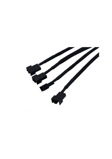 Kangvka Sata'dan 4pin Fan'a Dönüştürücü Kablosu - Bilgisayar Fanı Arayüz Genişletici - 4 Adet 4pin Bağlantı - Pvc Yalıtımlı