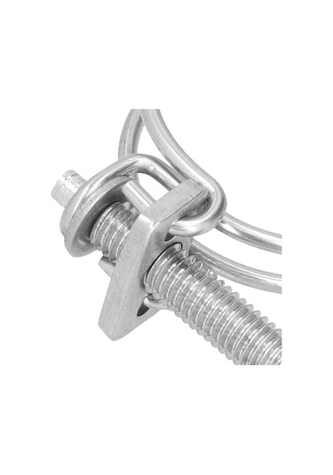 Samdoo 201 Paslanmaz Çelik Çift Tel, Korozyona Dayanıklı, Ayarlanabilir Hortum Klipsi, 19-22 Mm Aralığı