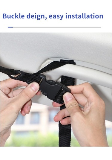 Ulzyvf Araç Tavanı Depolama Filesı - Suv Ve Kamyonetler İçin Ayarlanabilir Organizatör Siyah Siyah