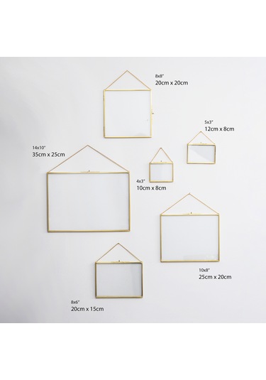 Fotoğraf Çerçevesi Cam Pirinç Gold Modern Özel Tasarım Dekoratif
