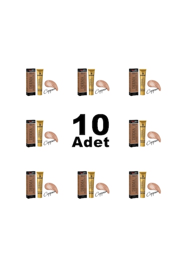 New Well Derma Make Up Yoğun Kapatıcı Fondöten Copper 10 Adet