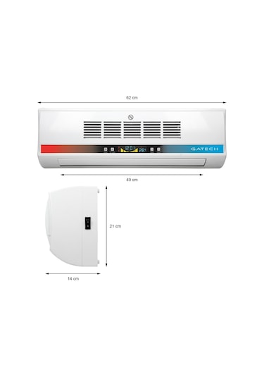 Simtech KM-1717-HC Duvar Tipli Fanlı Seramik Isıtıcı ve Vantilatör