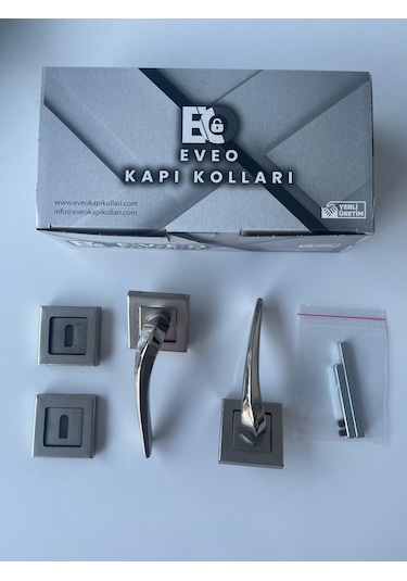 Kare Nikel 2021 Oda Kapı Kolu Ön - Arka Takım