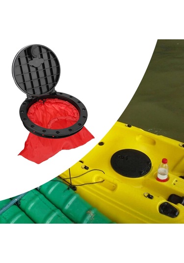 Tekne Sızdırmazlık Kapağı Yuvarlak Dairesel Tipi Kapak Aksesuarları Wstorage Torba Kapak Kayak Kapağı 8 İnç 8 İnç 80w Kırmızı