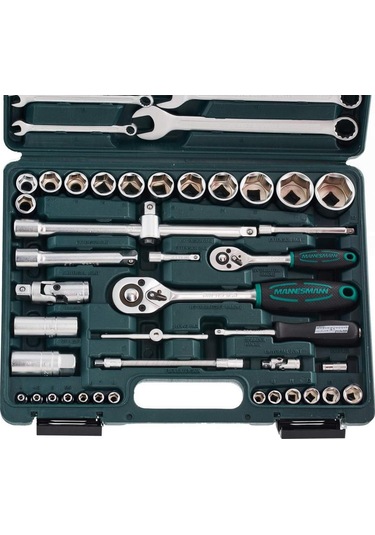 Mannesmann 29112 Lokma Anahtar Seti 1/4"+1/2", 82 Parça