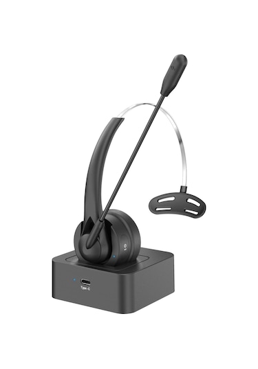 Kangvka Oy131 Kablosuz Kulaklık: Bluetooth 5.4, Harici Mikrofon, Şarj Tabanlı, Akıllı Gürültü Azaltma, Siyah