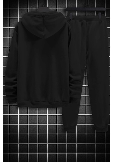 Nba Baskılı Eşofman Takımı Siyah