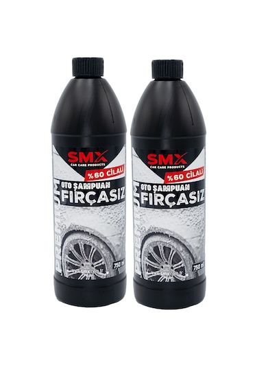 Premium %60 Cilalı Fırçasız Oto Şampuanı 750 Ml 2 Adet