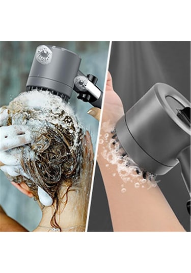 Geeksen İşlevli Masaj Duşu, Üç Ayarlanabilir Filtreleme Duş Başlığı Modu, Duş Başlığı Diğer