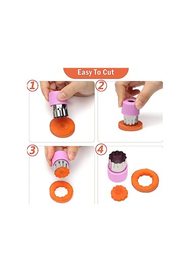 Sebze Kesici Şekil Seti Mini Kurabiye Kesici Seti Meyve Bisküvi Diğer