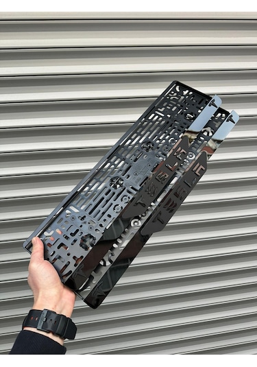 Vipplaka Tesla Uyumlu Ortası Mat Plakalık