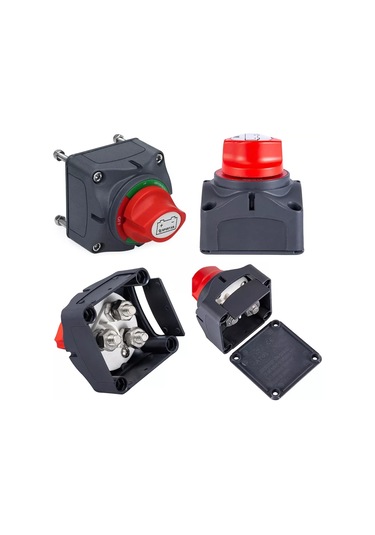 AKÜ DEVRE KESİCİ ŞALTERİ 300A 3P 12-48V 1+2 ÇİFT DEVRELİ 2 KADEME