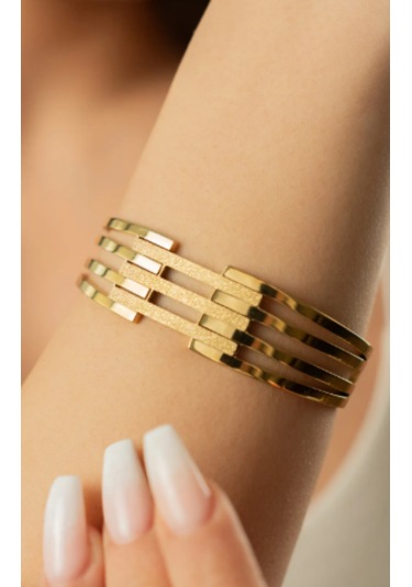 Bbaccessorıes Bb Çelik Kaburga Kelepçe Bilezik