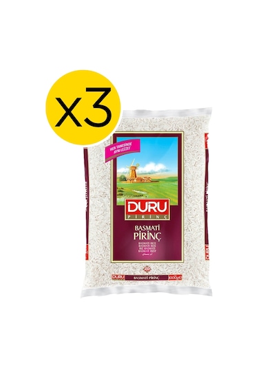 Duru Basmati Pirinç 3 x 1 KG