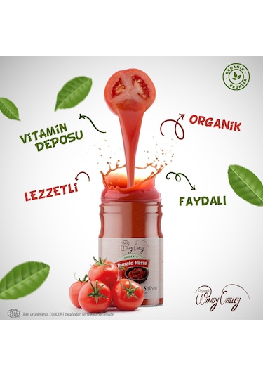 Organic Windy Valley Organik Domates Salçası  650 G