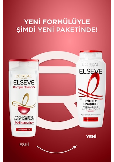ELSEVE Komple Onarıcı 5 Yapılandırıcı Bakım Şampuanı  300 ml