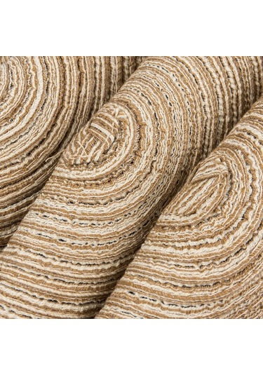 Suofeng Örgülü Yuvarlak Masa Örtüsü - 6'lı Paket, 15 İnç, Kahverengi, Sıcaklık Yalıtımlı Açık Kahverengi