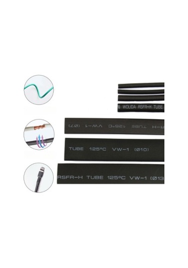 Isıyla Daralan Makaron Kablo Seti 127 Parça Kablo Tamir Kiti