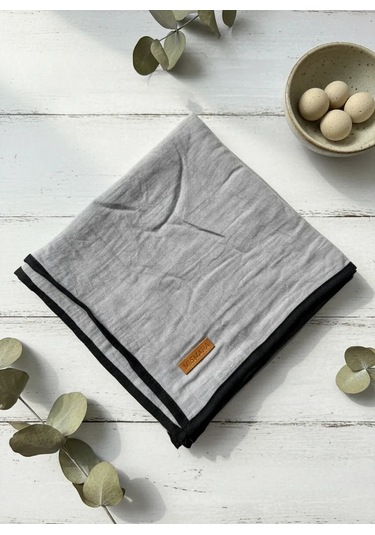 Mismara Müslin Biyeli Eşarp Gri
