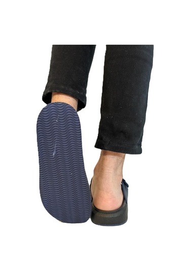 Pierre Cardin 7408 Lacivert Çift Tokalı Yumuşak Taban Erkek Terlik Lacivert