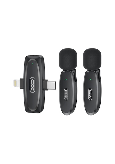 Mkf10 2'si 1 Arada Type-c Ve Lightning Kablosuz Mikrofon