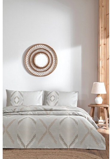 Özdilek Linea Etnica Tek Kişilik Pike Takımı Krem