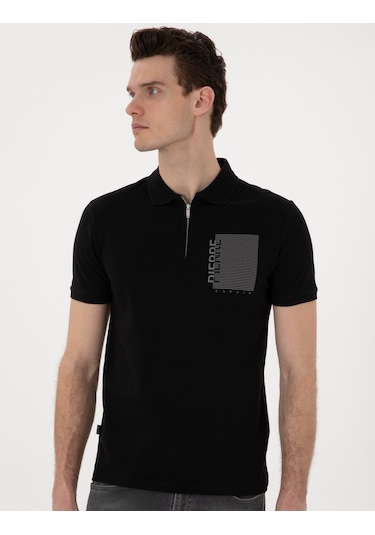 Pierre Cardin Erkek Siyah Tişört 50307929-vr046 Siyah