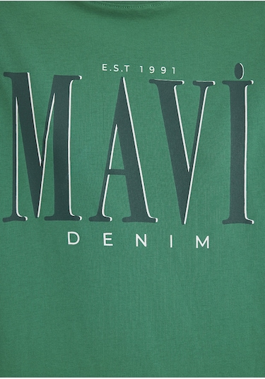 Mavi - Mavi Logo Baskılı Yeşil Tişört 1611990-71877 Yeşil