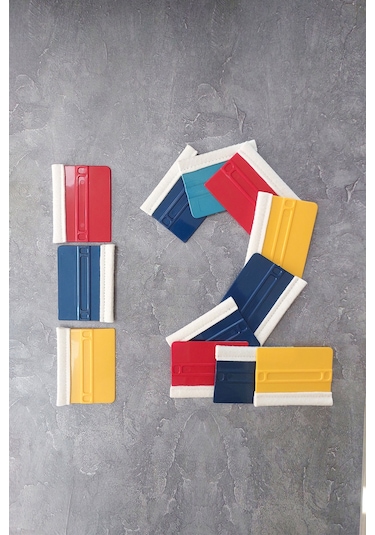 Keçeli Ragle 12 Adet Folyo & Cam Filmi Yapıştırma Aparatı