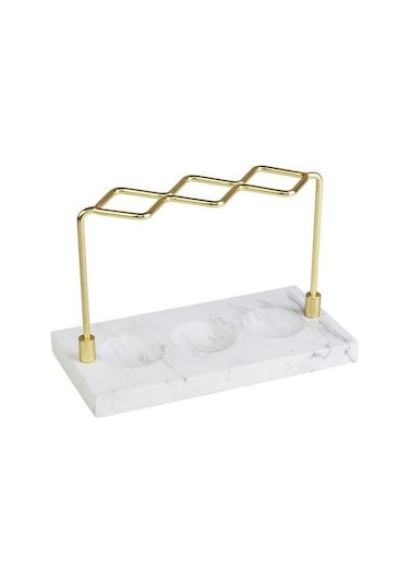 Willowhaven 18cm Paslanmaz Çelik Diş Fırçası Tutucusu & Diş Macunu Standı 2 Adet Beyaz Gri