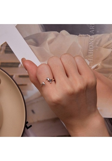 Fastbuy Scr894 Gümüş Dachshund Yıldızlı Bilezik, Renkli S925 Ayarlı Takı Çok Renkli