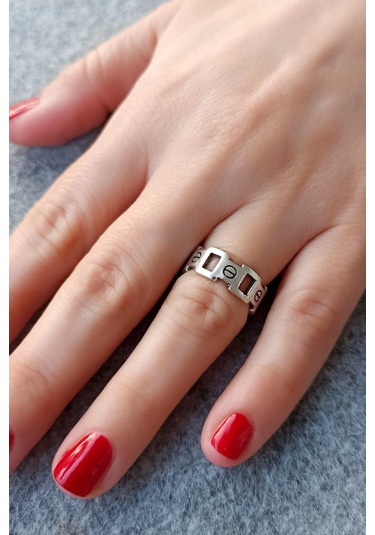 Antik Gümüş Kaplama Dörtgenler Şekilli El Yapımı Ayarlanabilir Ek - 518830562 Çok Renkli