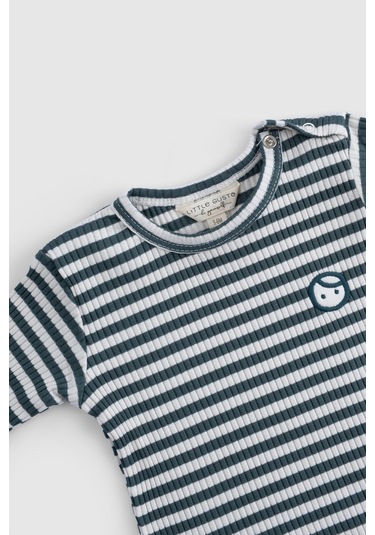 Organik Pamuklu Kaşkorse Modal Yeşil Bebek Takımı Yeşil