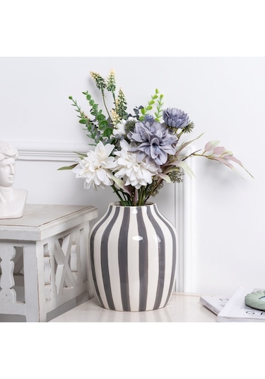 Karaca Home Bevel Dekoratif Vazo Gri 300.23.01.0366