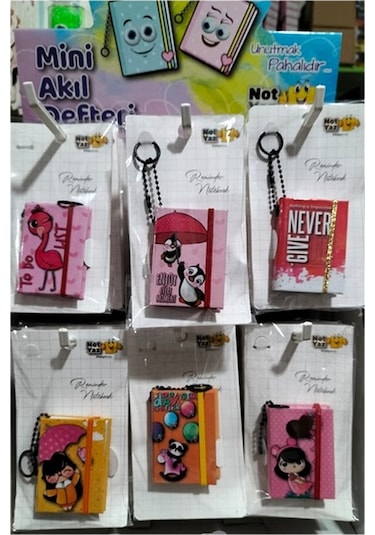 Notyaz Mini Book Bloknot Not Defteri - 2 Adet Çok Renkli