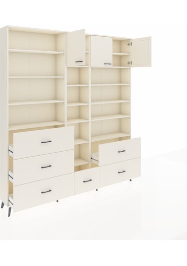 Arges Dolap 17 Raflı 6 Çekmeceli 3 Kapaklı 220x30x243 Aytaşı-aytaşı/aytaşı Aytası/aytası