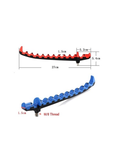 Artfulabode Tpe Skycity Kırmızı/mavi Tutucu Gr Çubuğu 27x5.4cm, Olta Balıkçılığı Abs 85 - Tg Kırmızı