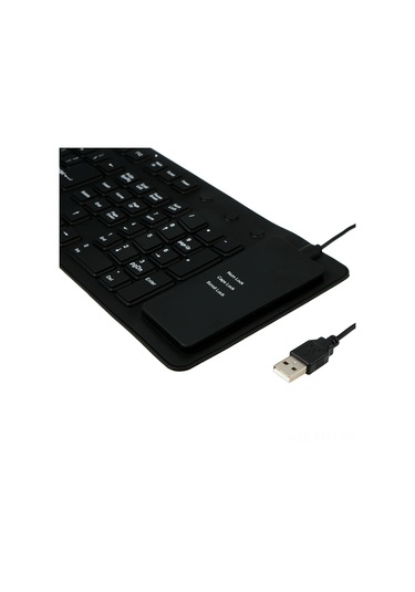 Geeksen Su Geçirmez 108 Tuşlu Usb Silikon Katlanabilir Klavye - Sessiz Ve Taşınabilir
