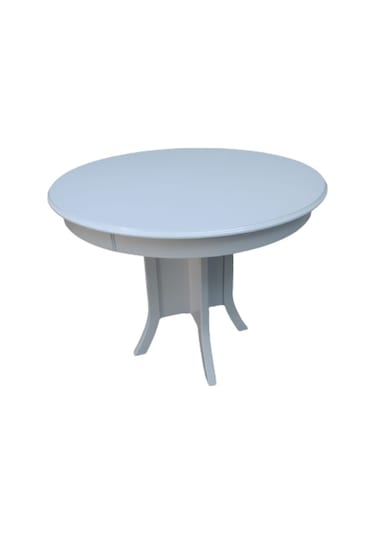 Bengimobilya Masa Baba Kutu Ayak Parlak Beyaz Model Boya 90 Cm Tabla Açılır It