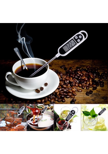 Termometre Sıvı Gıda Et Su Yiyecek Sıcaklık Ölçer Mutfak Thr138x