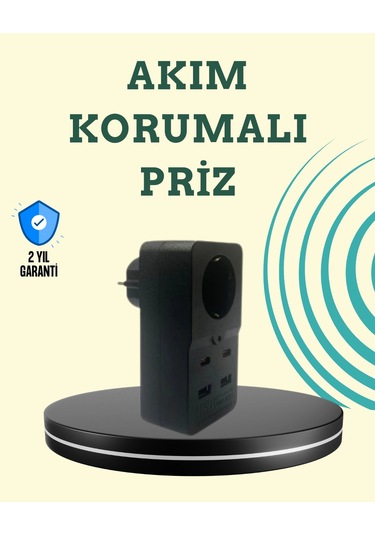 Isıya Dayanıklı Pc Gövdeli Akım Korumalı Priz 4 Usb 1