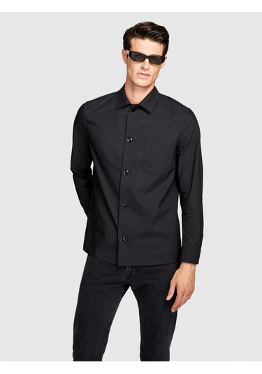 Sisley Liyosel Karışımlı Oversize Gömlek Erkek Siyah Gömlek - 323a5t3rsq02p Sisley Liyosel Karışımlı Oversize Gömlek Erkek Siyah Gömlek - 323a5t3rsq02p